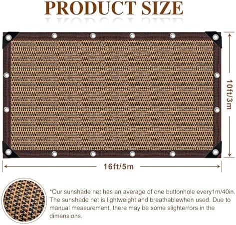 shade cloth for garden,80% mesh tarp with grommets shown in use
