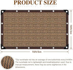 shade cloth for garden,80% mesh tarp with grommets shown in use