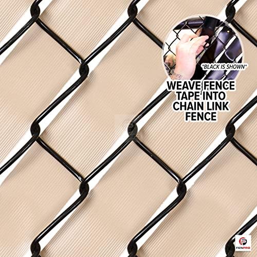 chain link fence privacy tape 250 ft (40, side view