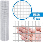 Fencer Wire 19 Gauge Hot-Dipped Galvanized Hardware Cloth with Mesh Size 1/2" x 1/2" for Chicken Coop/Run/Cage/Pen/Vegetables Garden and Home Improvement Project (g. 3 ft. x 10 ft.)