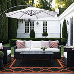 genimo outdoor rug, waterproof plastic rugs for patio showing dimensions