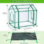 mini greenhouse with potting mat for indoor plant on a desk or shelf