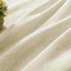 joydeco linen curtains 96 inch length 2 panel shown in use