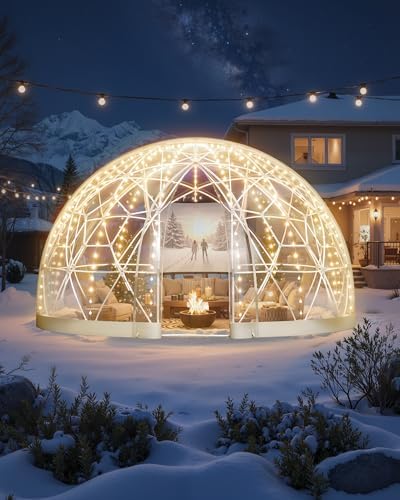 vevor garden dome tent 9.5 x 5.7 ft on a desk or shelf