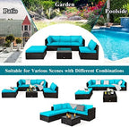 tangkula 6 piece patio furniture set, outdoor deck, package contents