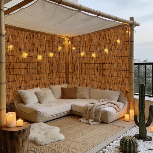 bamboo reed fence roll,decorative reed fencing 4ft high, package contents