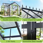 amerlife 12 x 10 x 8-ft hybrid polycarbonate, package contents