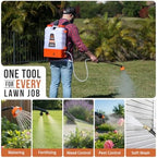 petratools hd4000 battery powered backpack sprayer, 6 hr, side view