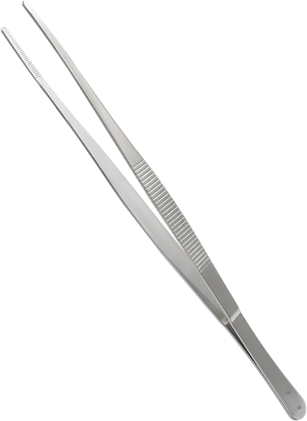 Bonsicoky 1 Pcs Tweezers Nipper, 12 Inch, Stainless Steel, Silver | Extra Long, For Aquarium, Crafts, Jewelry, Food and Horticulture