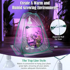 meonum mini greenhouse indoor with 10w grow light, package contents