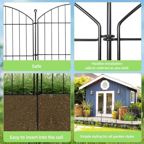 decorative garden fence, 24in (h) x 20ft(l) no showing dimensions
