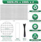 2 roll deer fence netting, 7.5 x 200 shown in use