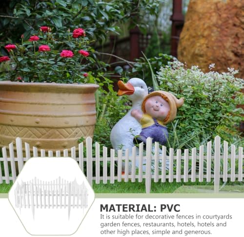 flexible picket fence garden border, plastic decorative landscape, package contents
