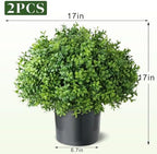 artificial boxwood topiary ball trees for front door showing dimensions