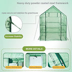 sungift walk-in greenhouse, 57 x 61 x 80 on a desk or shelf
