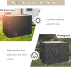 outdoor raised garden bed winter cover with transparent on a desk or shelf