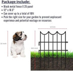 shoplala decorative fences (25 panels) 12in(l) x 16.5in(h) shown in use