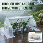 solayis mini greenhouse kit, 47.2" l x 23.6", front angle view