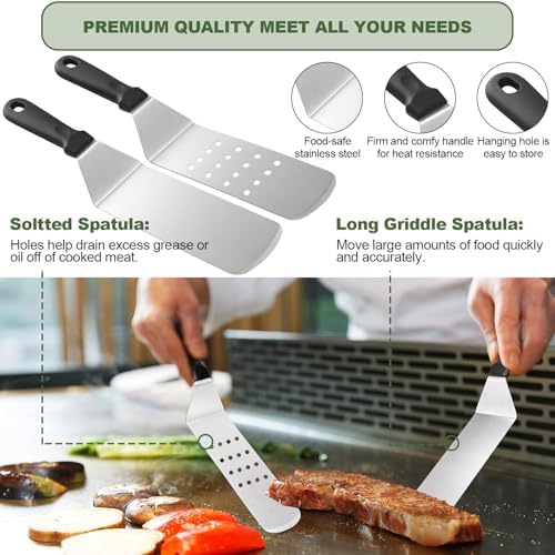 griddle accessories kit for blackstone, perfect flat top, close-up detail