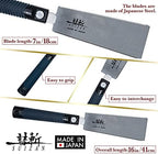 suizan ryoba double edge saw 7" - japanese shown in use