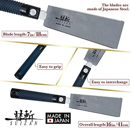 suizan ryoba double edge saw 7" - japanese shown in use