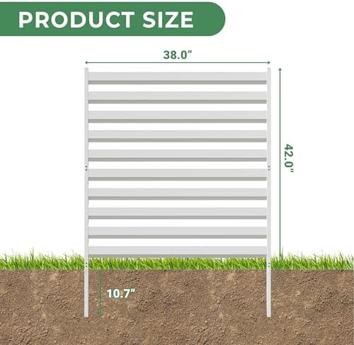 metal air conditioner fence, 42''h x 38''w (3panels), close-up detail