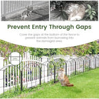 decorative garden fence,20ftx15.66 h,rustproof no dig fence, 19, package contents