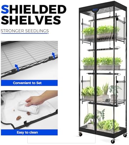 barrina lp600 indoor greenhouse with grow light, 5, package contents