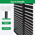 snugniture “metal privacy screen”, 72" h × 47", front angle view