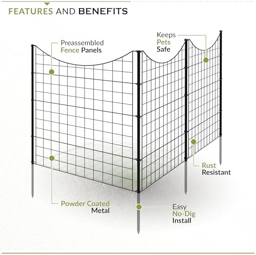 zippity 39in h black metal fence, diy fence, close-up detail