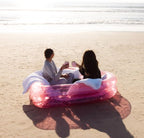 FUNBOY Giant Inflatable Luxury Clear Pink Heart Kiddie Pool, Year-Round Fun for Ball Pits, Swimming Pools, a Summer Pool Party and The Beach