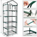 worth garden 5 tier mini greenhouse - 75'' showing dimensions