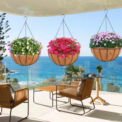 hkz hanging basket planter plants outdoor - 4, package contents