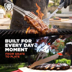 dalstrong 4-pc bbq grill tool set - knife, close-up detail