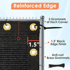 icover 4x50ft privacy screen fence, outdoor fencing panels, side view