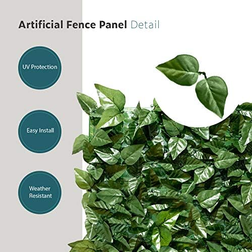 ecoopts expandable artificial laurel fence wall décor faux, package contents