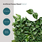 ecoopts expandable artificial laurel fence wall décor faux, package contents