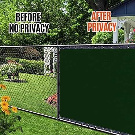 180gsm 4ft x 50ft fence privacy screen heavy showing dimensions