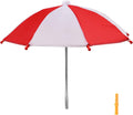 Squirrel Feeder Umbrella, Squirrel Picnic Table Umbrella for Outside, Replacement Mini Umbrella for Squirrel (Red White)