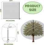 20ft x 20ft extra large fruit tree netting shown in use