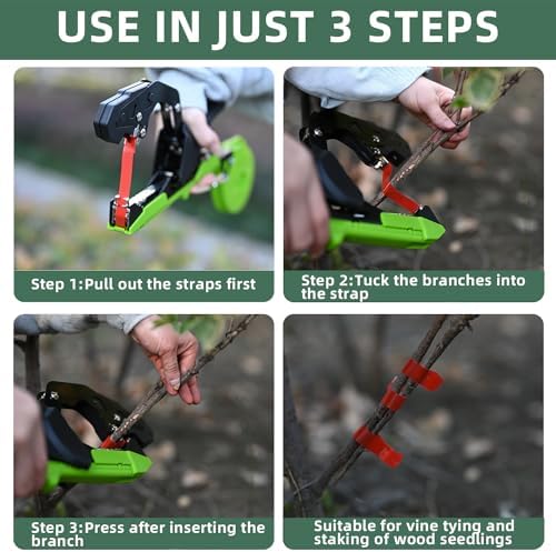 plant tying machine, lightweight plant tying tape tool on a desk or shelf