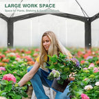 eagle peak 12x8 walk in pop up greenhouse, view 9