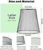 chicken wire cloche plant covers, 9 inch metal shown in use