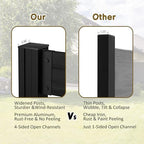 mupater 60” h×78” w outdoor privacy screen, wood, view 9