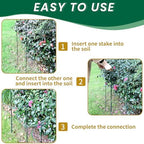 tcbwfy 14" dx32 h plant supports stakes for showing dimensions