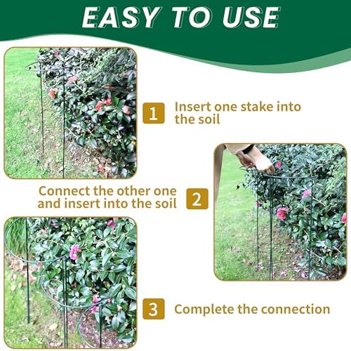 tcbwfy 14" dx32 h plant supports stakes for showing dimensions