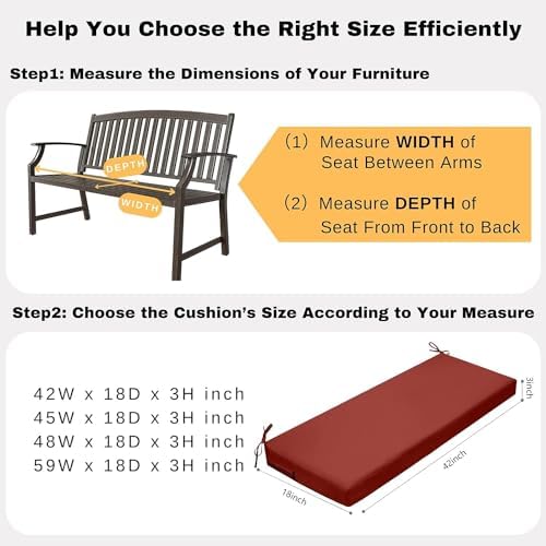 idee-home outdoor bench cushion waterproof on a desk or shelf