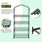 eagle peak mini greenhouse for indoor outdoor, 27x19x64, package contents