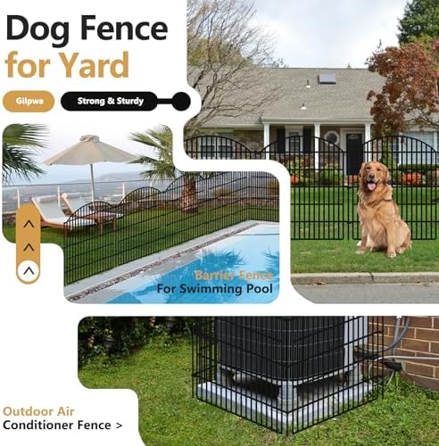 16 panels decorative garden metal fence, 33in (h), package contents