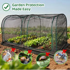 crop cage for garden,98"x49"x49" tunnel plant netting cover, close-up detail